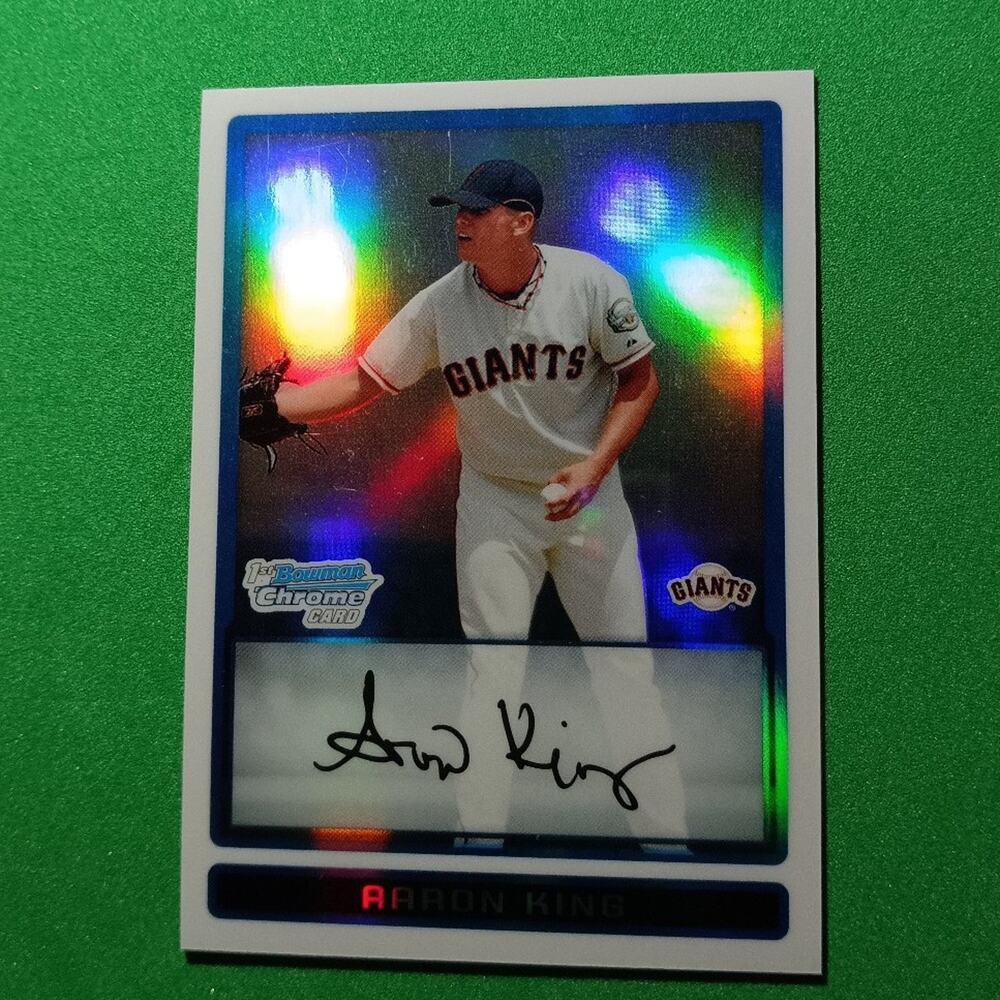 Aaron King  #BCP160 Topps 1st Bowman Chrome Refractor 2009 SSP #/500